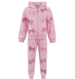 Lola and the Boys Crystal Bow Jogger Set
