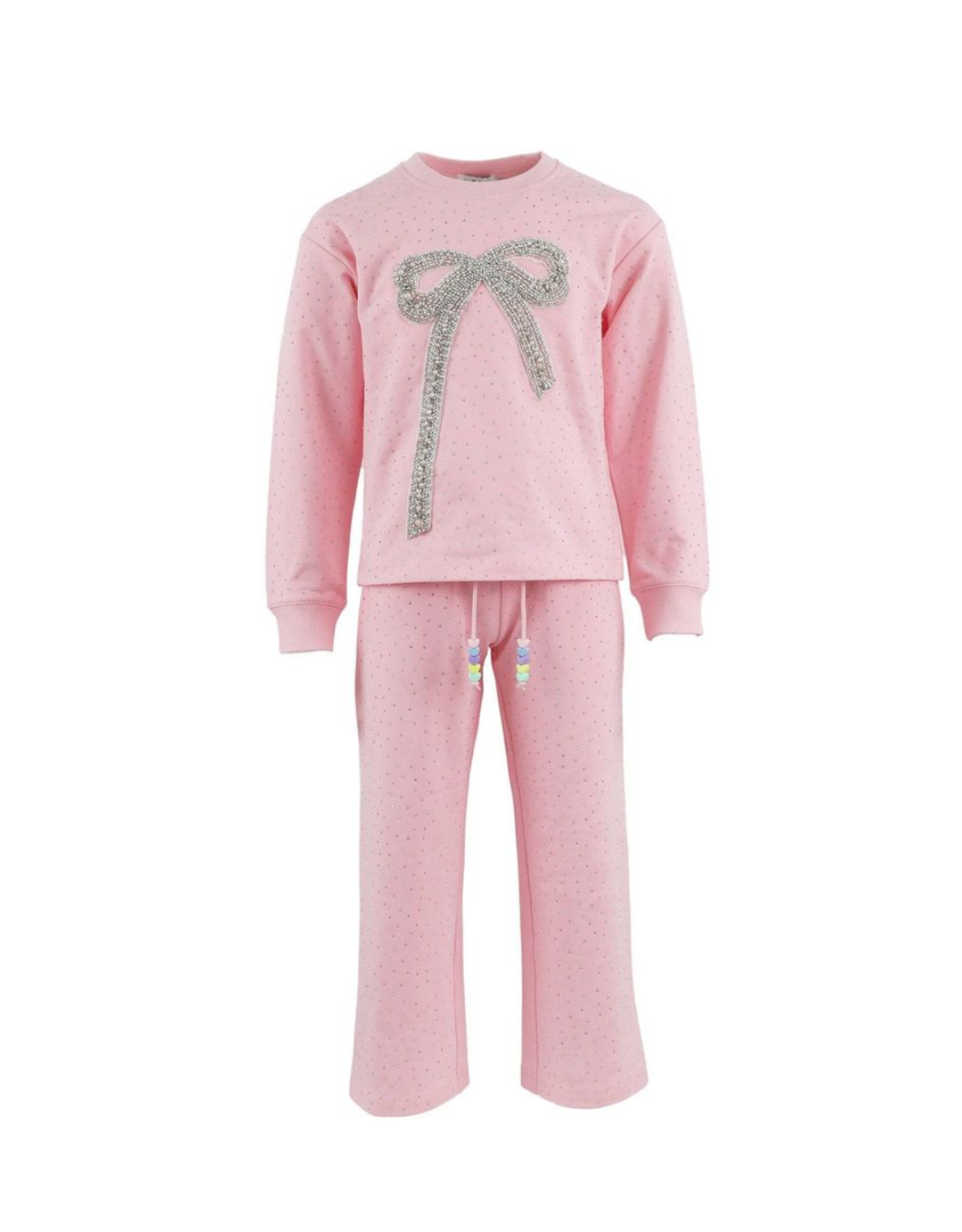 Lola and the Boys Pink Sparkle Bow Charm Set