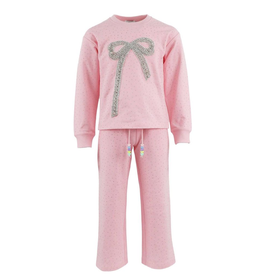 Lola and the Boys Pink Sparkle Bow Charm Set