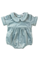 Lulu Bebe LLC Noah Ice Blue Velvet Boy Bubble