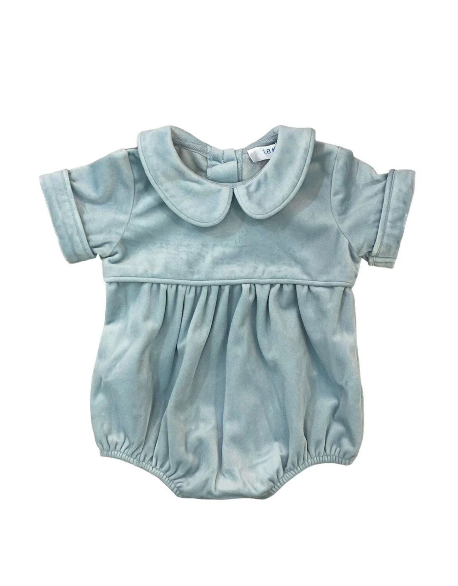 Lulu Bebe LLC Noah Ice Blue Velvet Boy Bubble