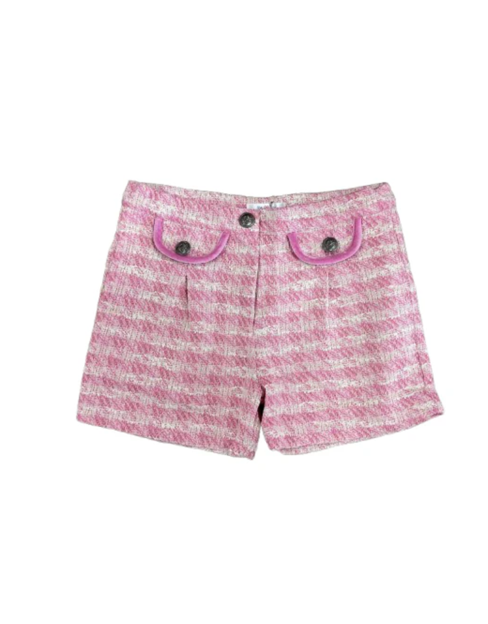 Lulu Bebe LLC Pink Tweed Shortie