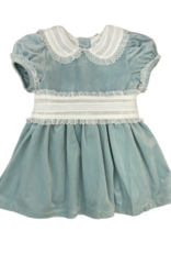 Lulu Bebe LLC Scarlet Ice Blue Velvet Dress