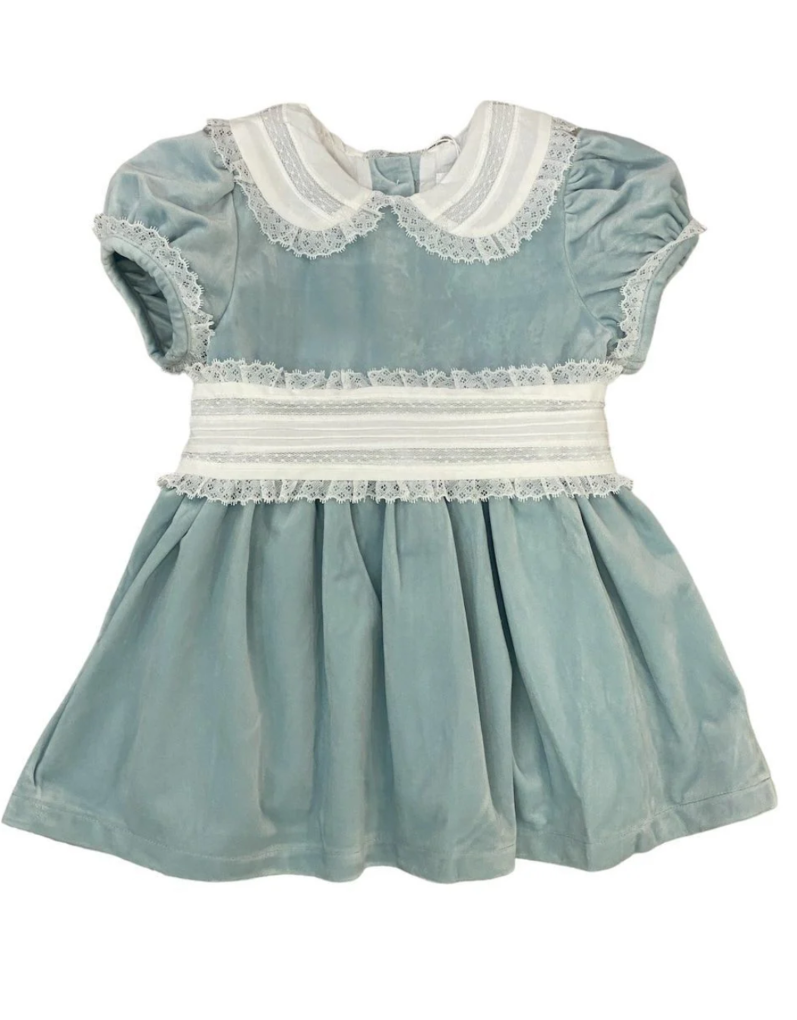 Lulu Bebe LLC Scarlet Ice Blue Velvet Dress