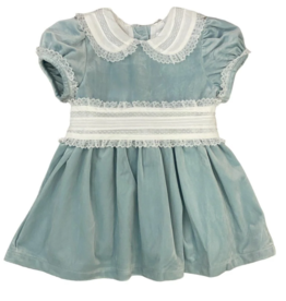 Lulu Bebe LLC Scarlet Ice Blue Velvet Dress