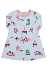 The Beaufort Bonnet Company Polly Play Dress LS, Paw- recious