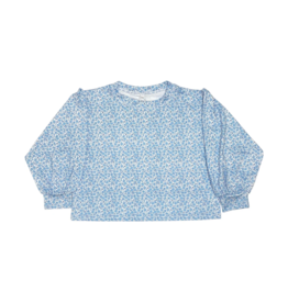Honesty Mini Blue Floral LS Box Top