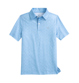 Southern Tide Driver Skipping Jacks Performance Polo - Ocean Channel