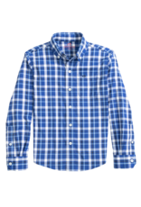 Southern Tide River Ridge Plaid Sportshirt - Surf Blue