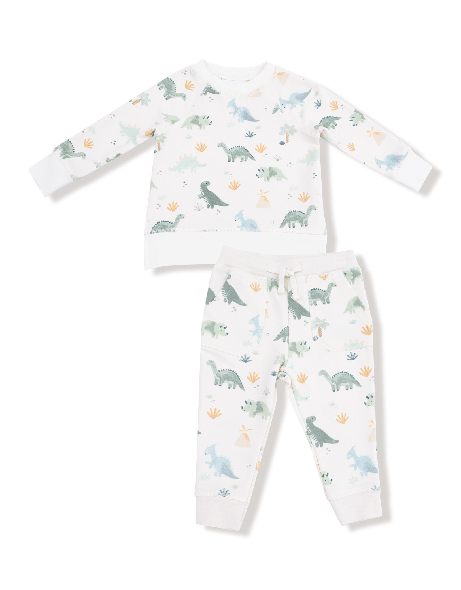 Angel Dear Dinos French Terry Jogger Set