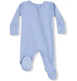 Angel Dear Basics - Soft Chambray - 2 Way Zipper Footie