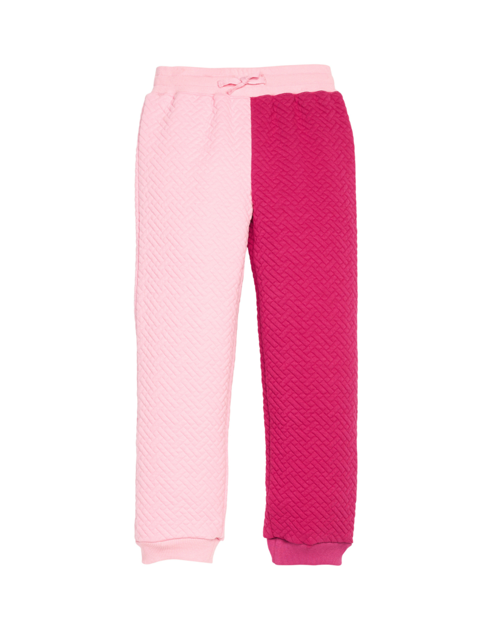 Bisby Colorblock Jogger, Pink & Cranberry Quilted Trellis