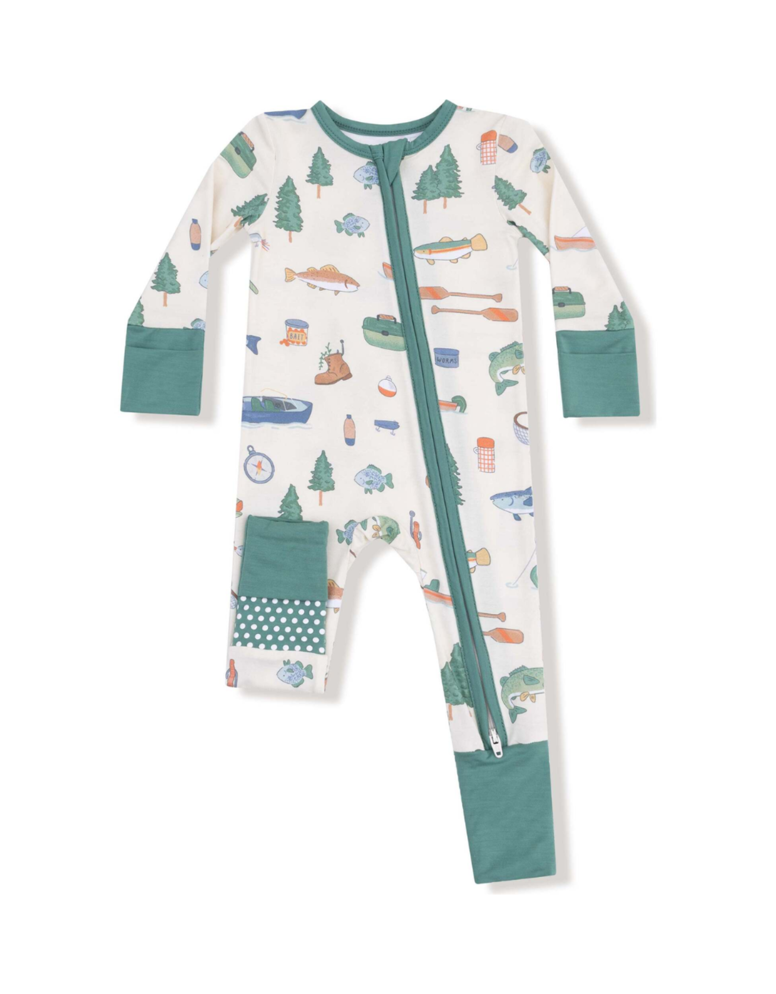 Angel Dear Fishing Things 2 Way Zipper Romper