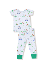 Angel Dear Dog Gone Golf Blue SS Loungewear Set