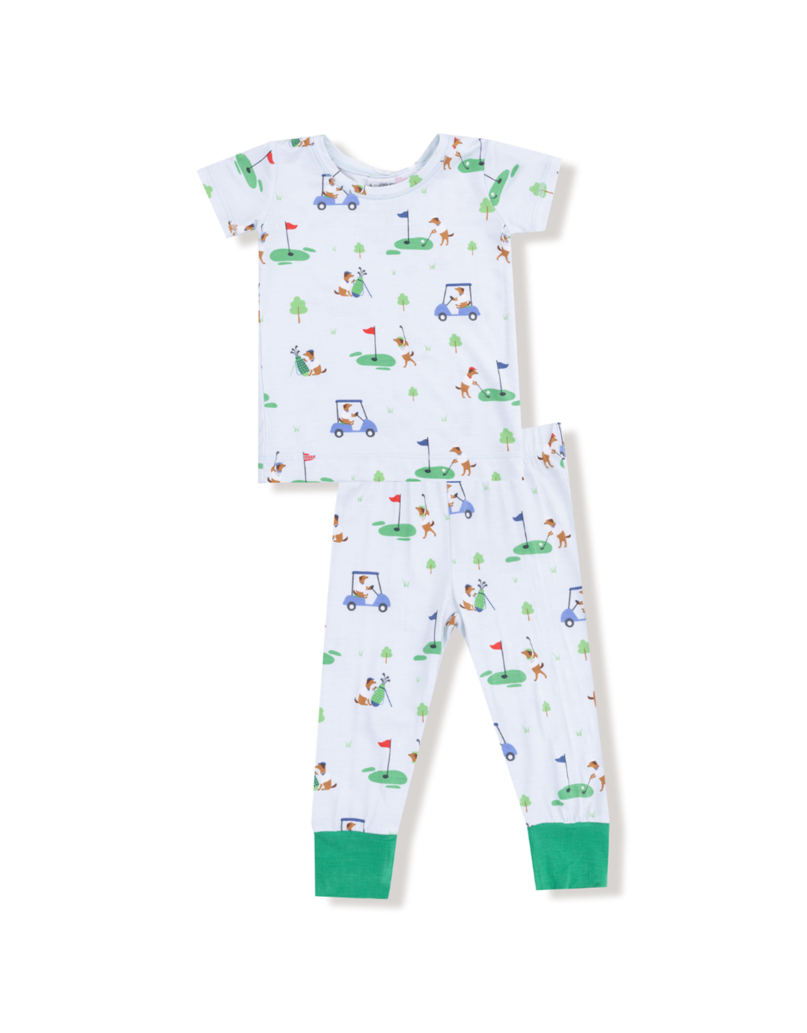 Angel Dear Dog Gone Golf Blue SS Loungewear Set