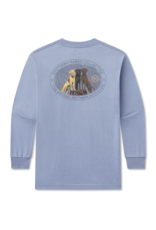 Southern Marsh Youth LS SEAWASH Tee - Lab Trio Washed Blue
