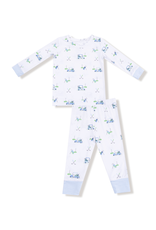 Angel Dear Baby Golfs Carts- Blue L/S Loungewear Set