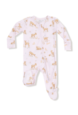 Angel Dear Little Fawn 2 Way Zipper Ruffle Back Footie