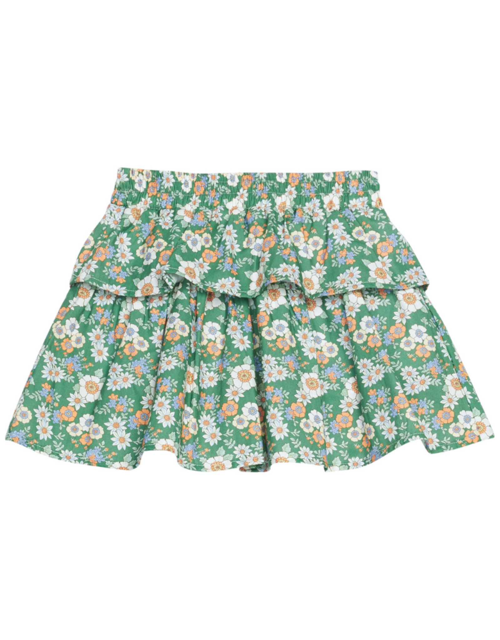 Bisby Two Tiered Circle Skirt, Greenwich Garden Green