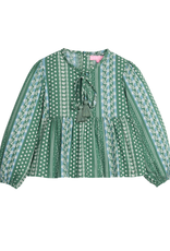 Bisby Riviera Top, Fairfield Forest Stripe