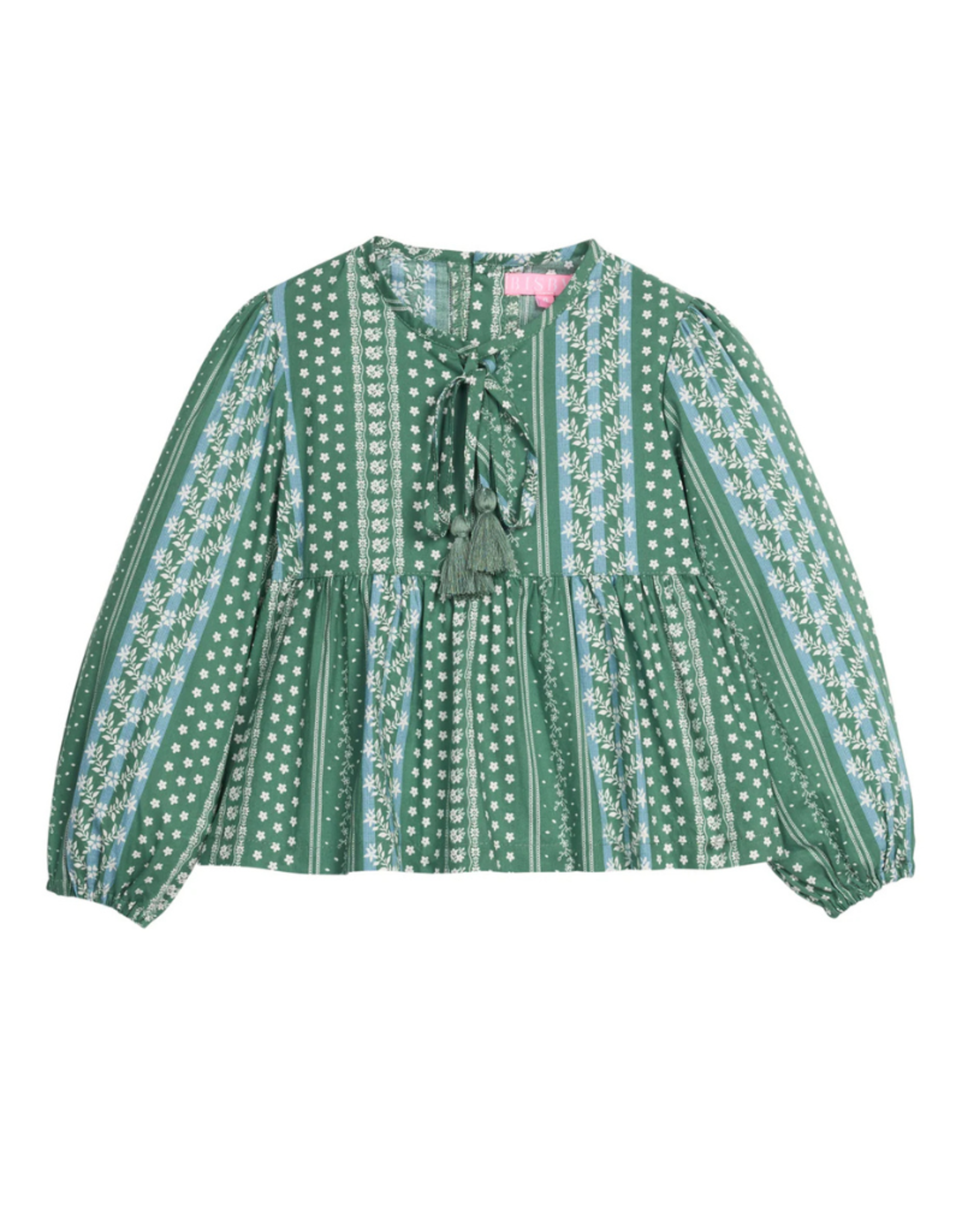 Bisby Riviera Top, Fairfield Forest Stripe