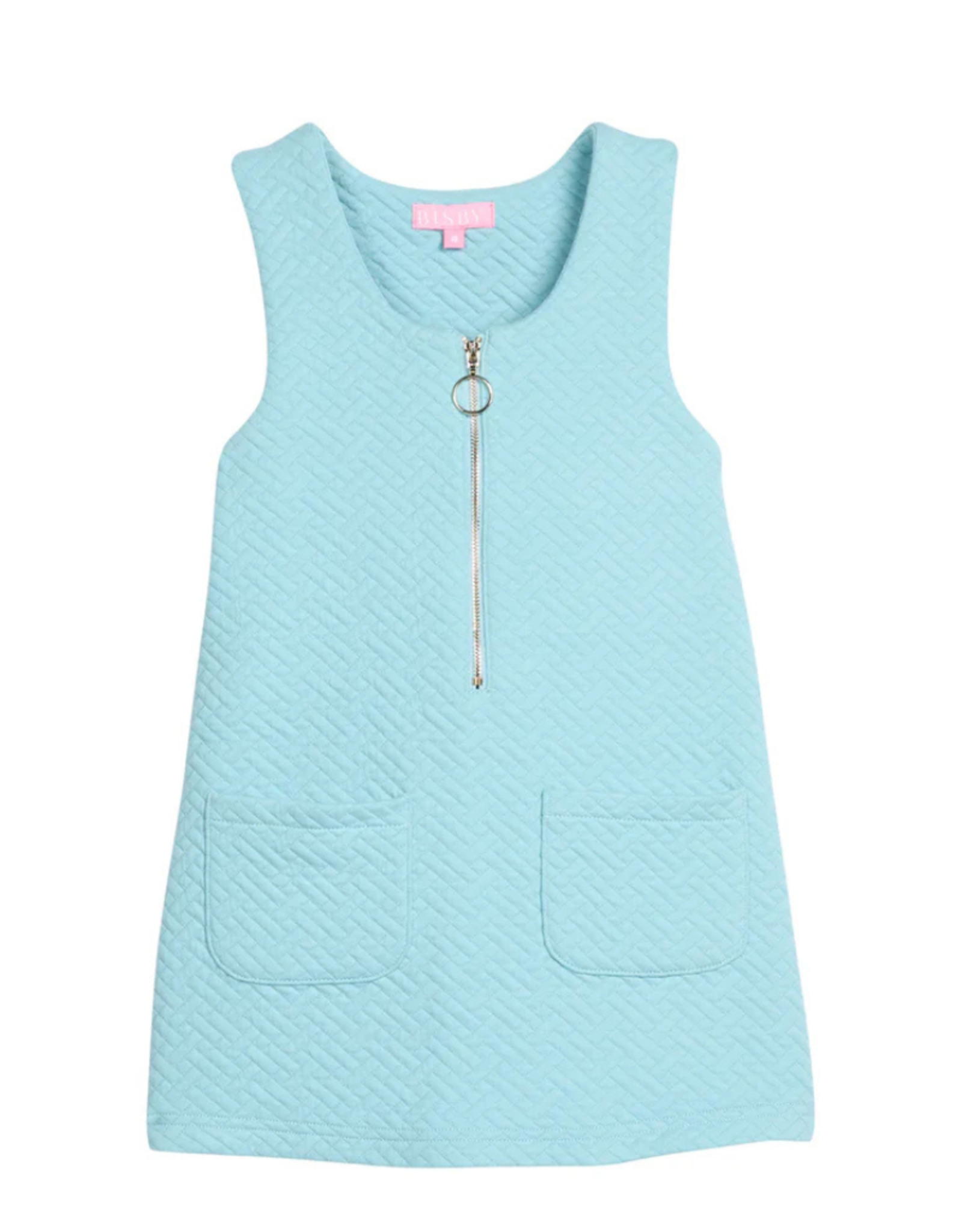 Bisby Retro Jumper, Aqua Quilted Trellis