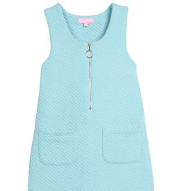Bisby Retro Jumper, Aqua Quilted Trellis