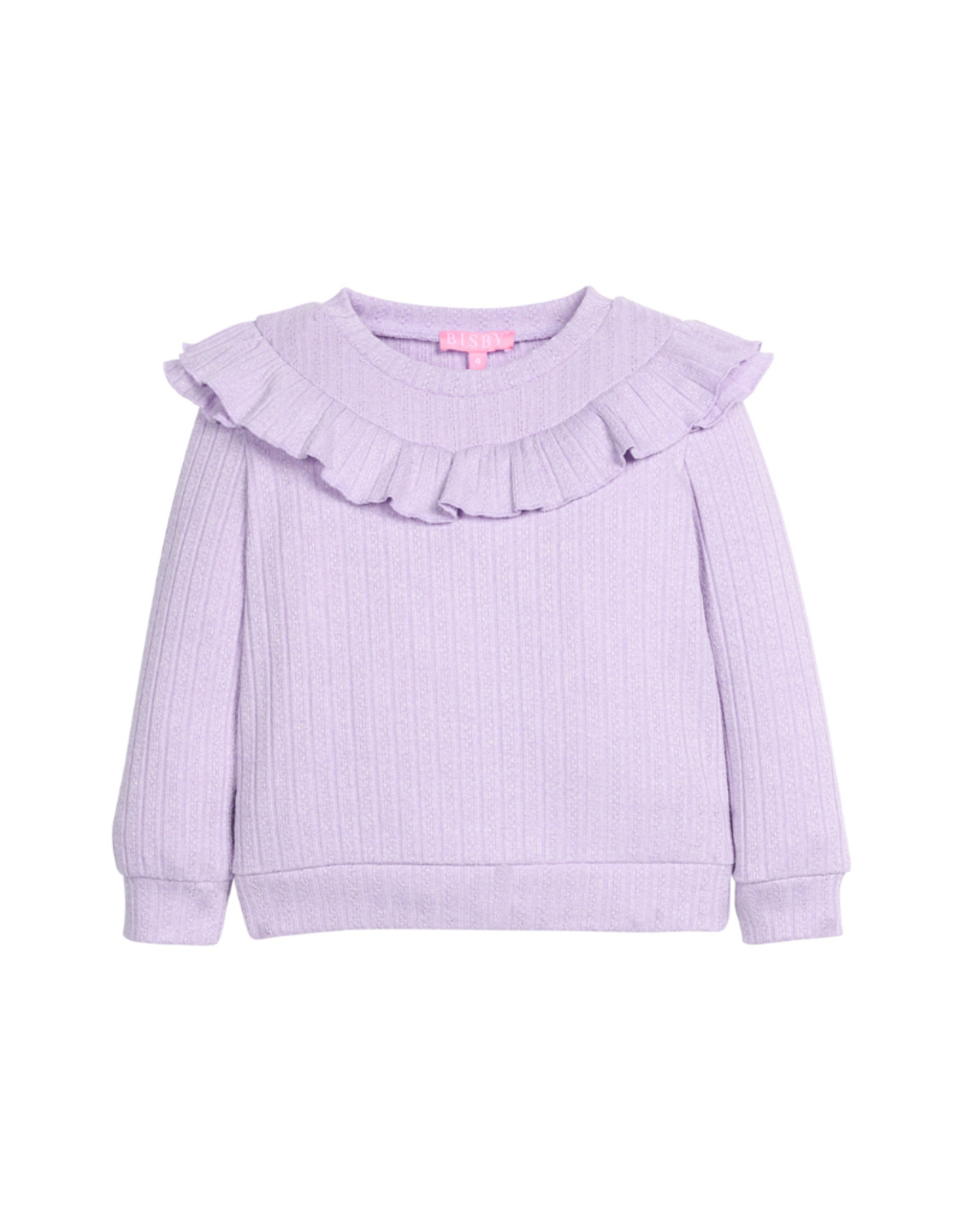 Bisby Jody Top, Lilac Cableknit