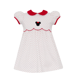 Petit Bebe Minnie Mouse Bitty Dot Dress