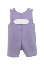 Petit Bebe Purple Gingham Jon Jon with Tab