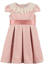 Luli & Me Deluxe Velvet Dress, Rose