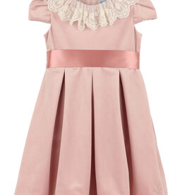 Luli & Me Deluxe Velvet Dress, Rose