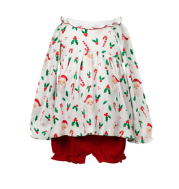 The Proper Peony St. Nick Pima Bloomer Set