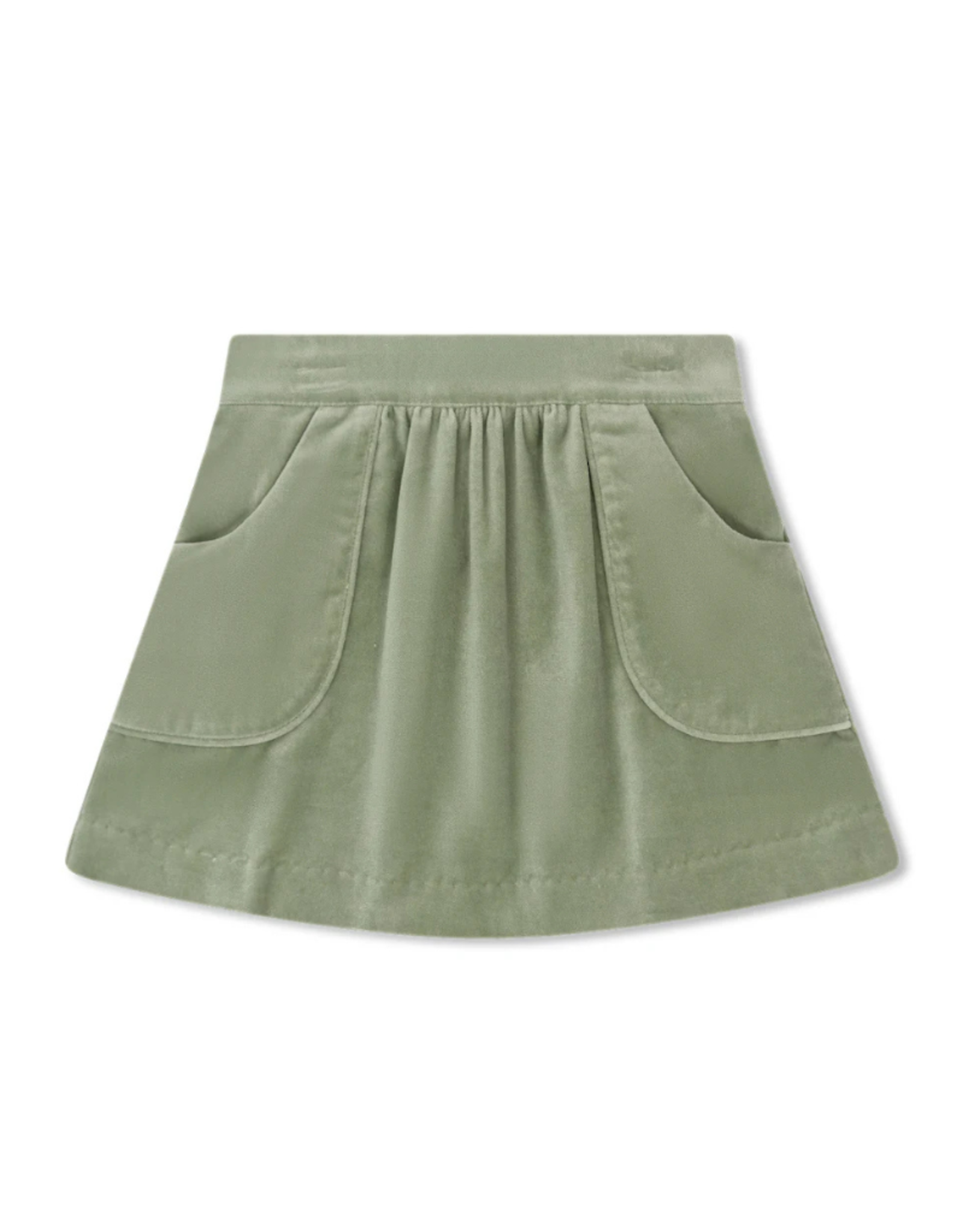 LullabySet Isabella Skirt, Leyland Green Velvet