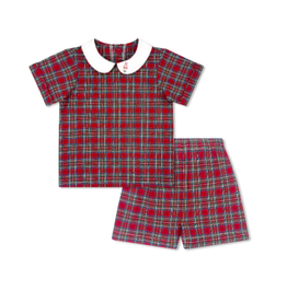 LullabySet Sibley Short Set, Woodstock Plaid