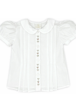 LullabySet Vintage Blouse, White Holly