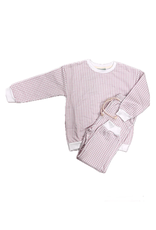 Sage and Lilly Pink Gingham Jogger Set