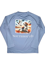 SouthBound Blue Dog and Duck LS Performance Tee