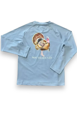 SouthBound Ice Blue Turkey LS Performance Tee