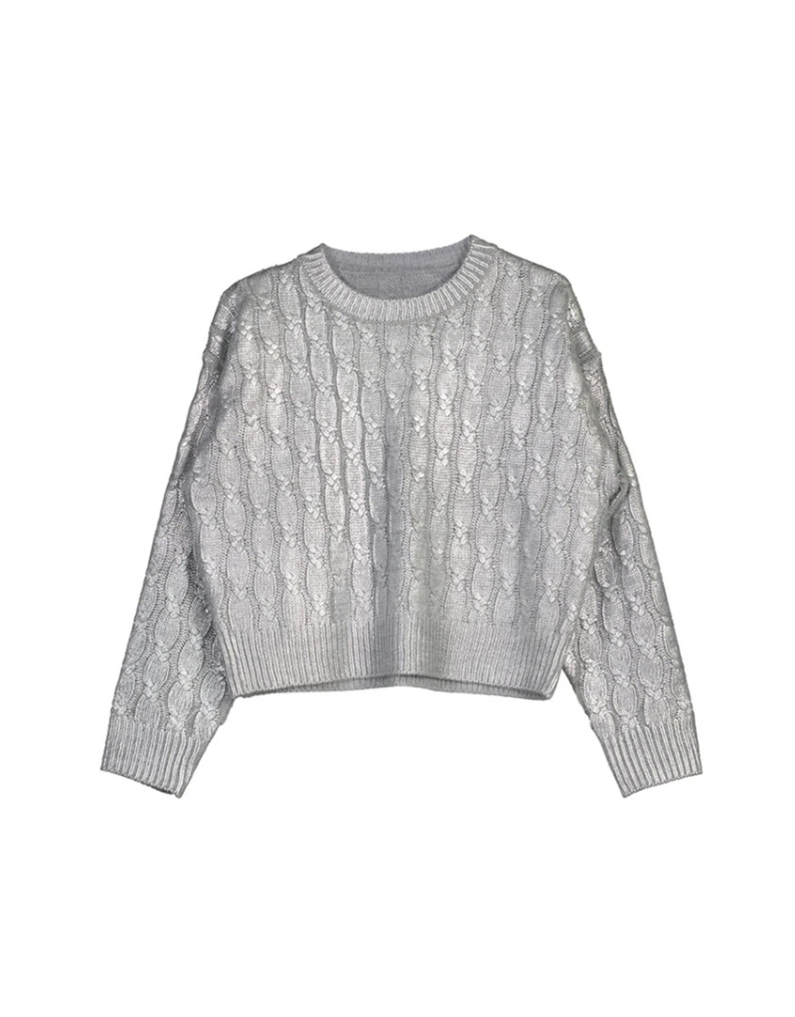 Mayoral Silver Braided Sweater