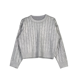 Mayoral Silver Braided Sweater