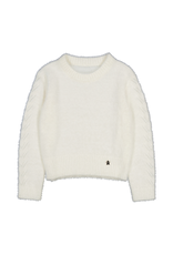 Mayoral White Fuzzy Sweater