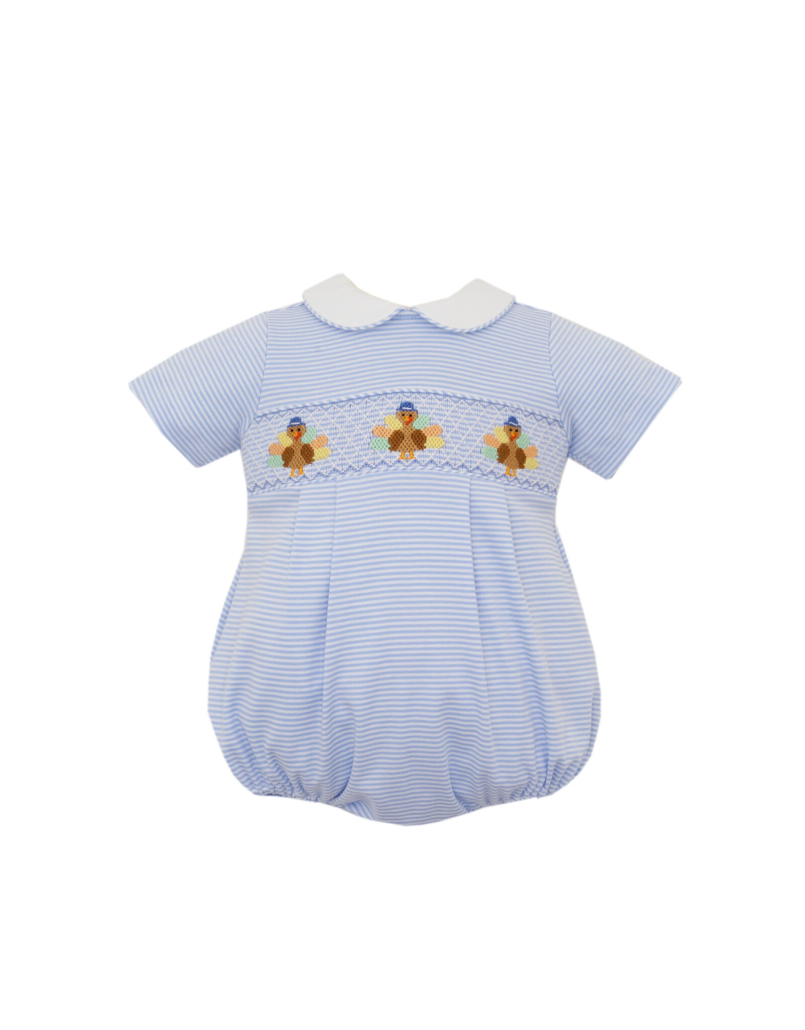Petit Bebe Blue Stripe Knit Bubble, Turkey