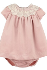 Luli & Me Deluxe Velvet Float Dress, Rose