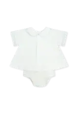 LullabySet Dapper Diaper Set, Blessing White/ Blue