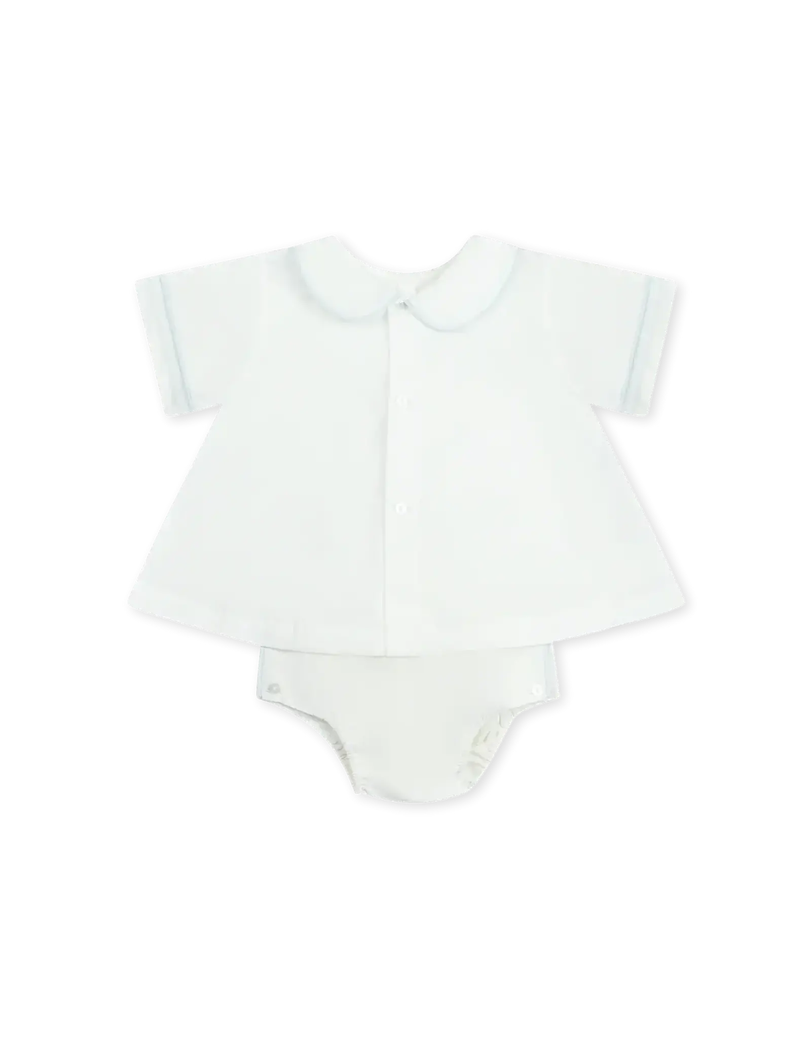 LullabySet Dapper Diaper Set, Blessing White/ Blue