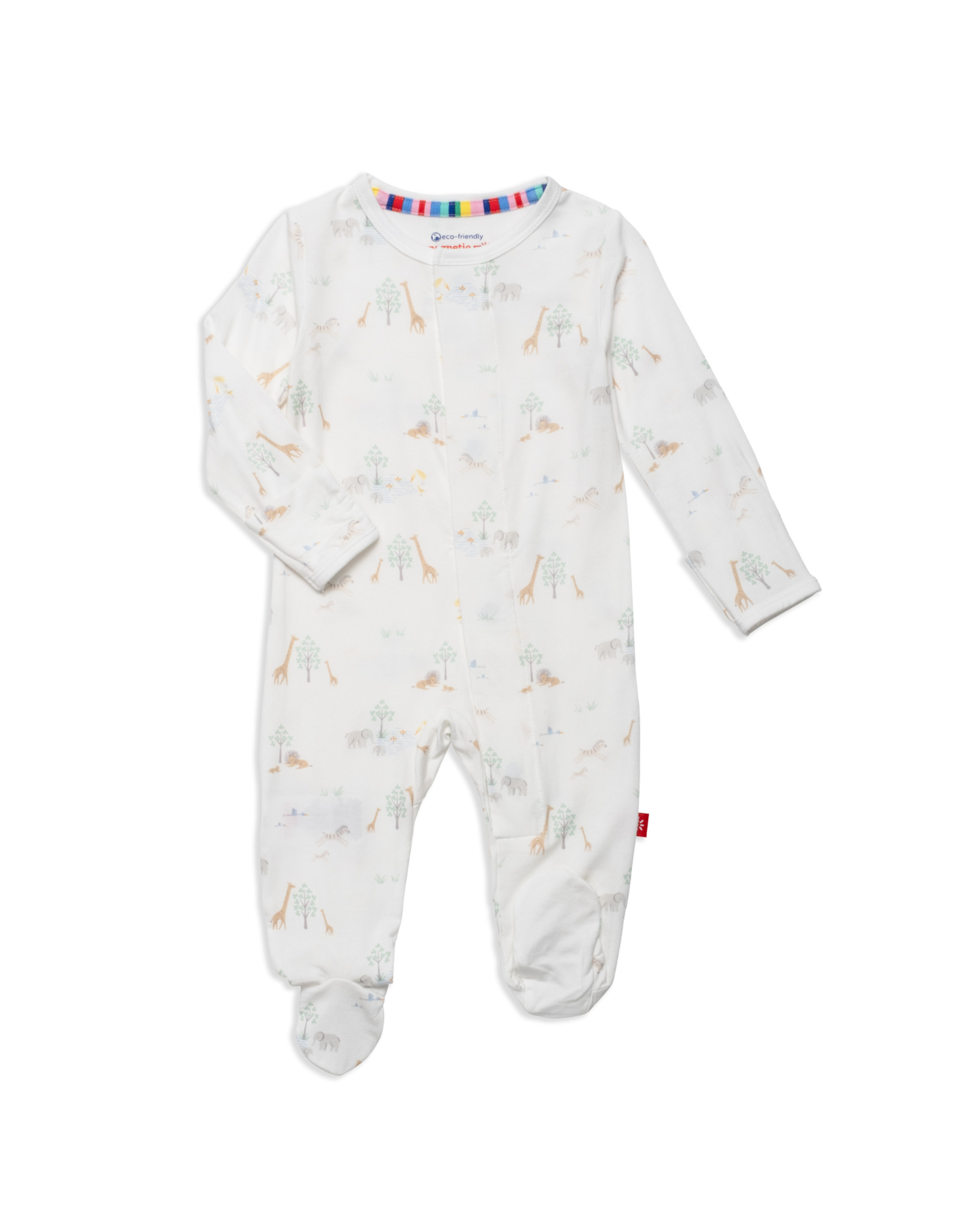 Magnetic Me White Serene Safari Footie