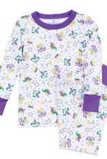 Magnolia Baby Mardi Gras Munchkins Long PJ