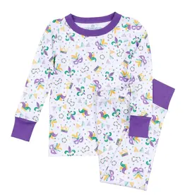 Magnolia Baby Mardi Gras Munchkins Long PJ