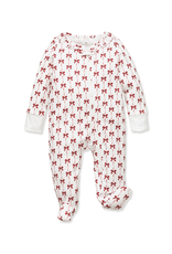 Petite Plume Pima Footed Romper, Blissful Bows